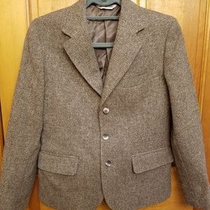 Wool blazer with skirt womans